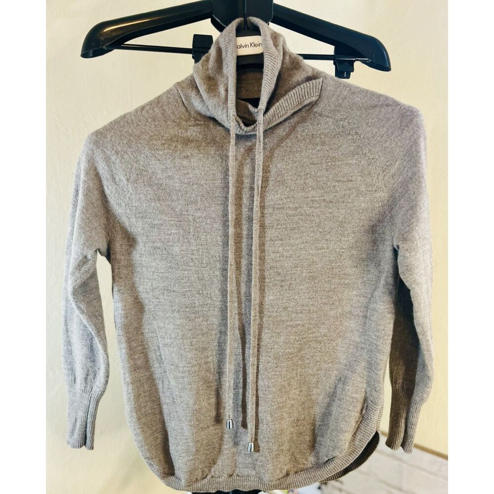 XS Pullover Cynthia Rowley sweater cowl neck merino wool